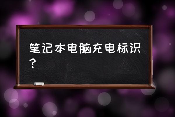 怎么知道笔记本电脑是否充电器 笔记本电脑充电标识？