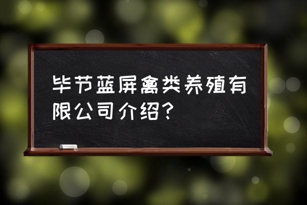 贵州毕节哪里培训养鸡的 毕节蓝屏禽类养殖有限公司介绍？