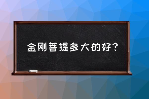 金刚菩提盘玩10年以上 金刚菩提多大的好？