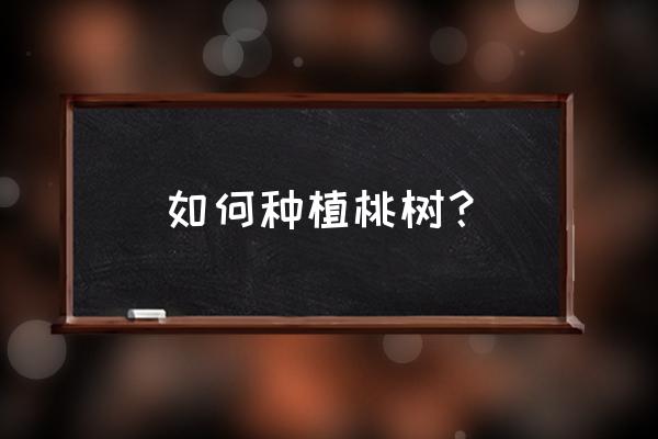 授粉精华液与什么配合使用 如何种植桃树？