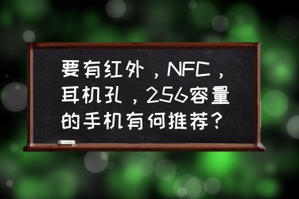 适合手机的耳塞 要有红外，NFC，耳机孔，256容量的手机有何推荐？