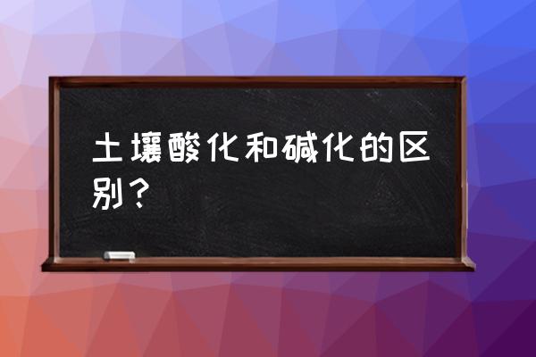 盆栽花卉土壤碱化如何解决好 土壤酸化和碱化的区别？