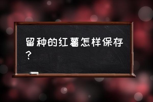 红薯地窖储存示意图 留种的红薯怎样保存？