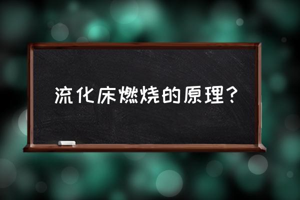 循环流化床结构示意图 流化床燃烧的原理？