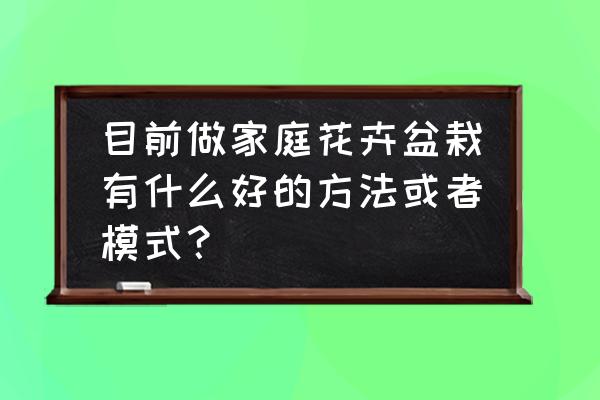 怎么认识同城花友 目前做家庭花卉盆栽有什么好的方法或者模式？