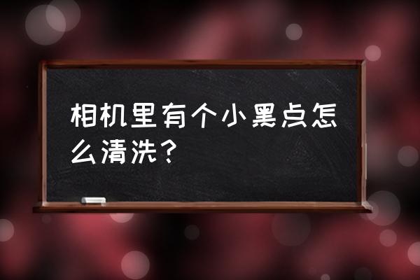 单反相机脏了怎么清洗 相机里有个小黑点怎么清洗？