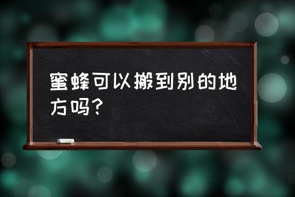 迷你世界蜜蜂怎么驯服 蜜蜂可以搬到别的地方吗？