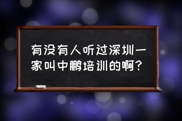 深圳室内设计培训机构哪里有 有没有人听过深圳一家叫中鹏培训的啊？