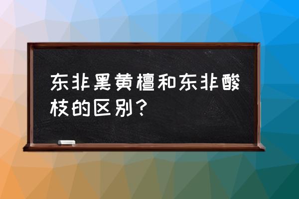 东非黑黄檀手串优缺点 东非黑黄檀和东非酸枝的区别？