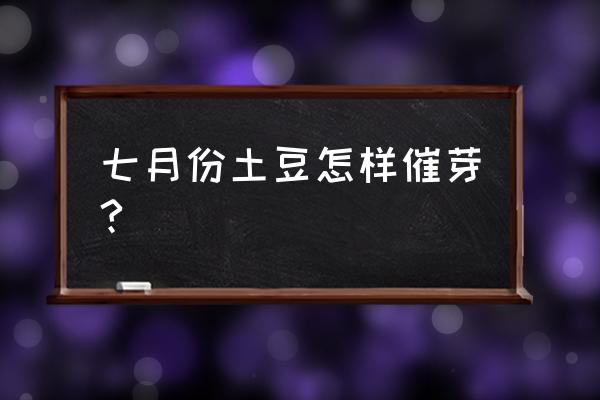 土豆发芽的方法大全 七月份土豆怎样催芽?