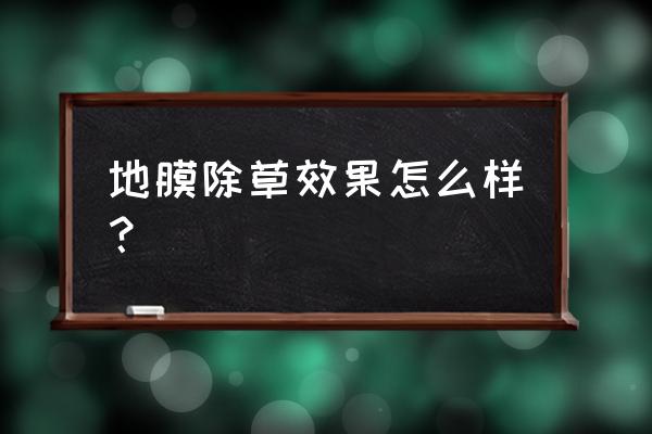 人工铺地膜有好方法吗 地膜除草效果怎么样？