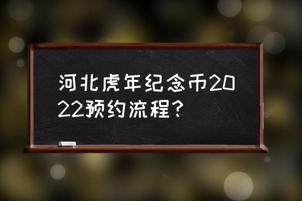 虎年贺岁纪念币需要预约吗 河北虎年纪念币2022预约流程？