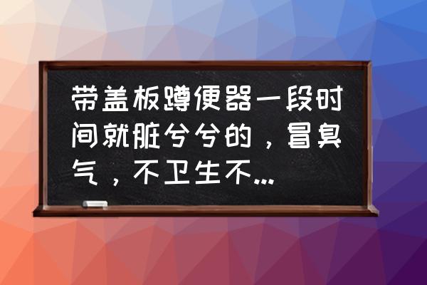 蹲便器味道不好有什么办法解决 带盖板蹲便器一段时间就脏兮兮的，冒臭气，不卫生不方便，怎么办?有不需要带盖板而且安全的蹲便器没有？